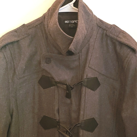 Hot Topic Wool Blend Pea Coat - Picture 1 of 11